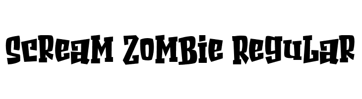 Scream Zombie Regular  Descarca Fonturi Gratis