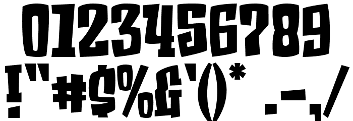 Scream Zombie Regular Font OTHER CHARS