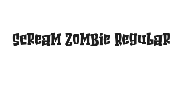 Scream Zombie Regular Logo
