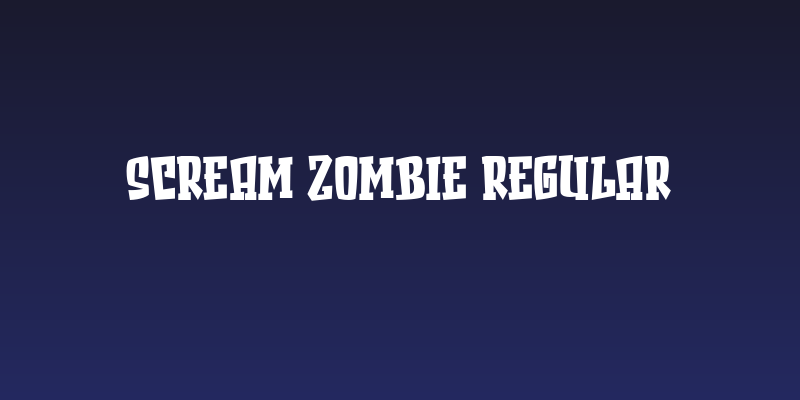 Scream Zombie Regular Social Header