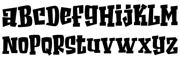 Scream Zombie Regular Font LOWERCASE