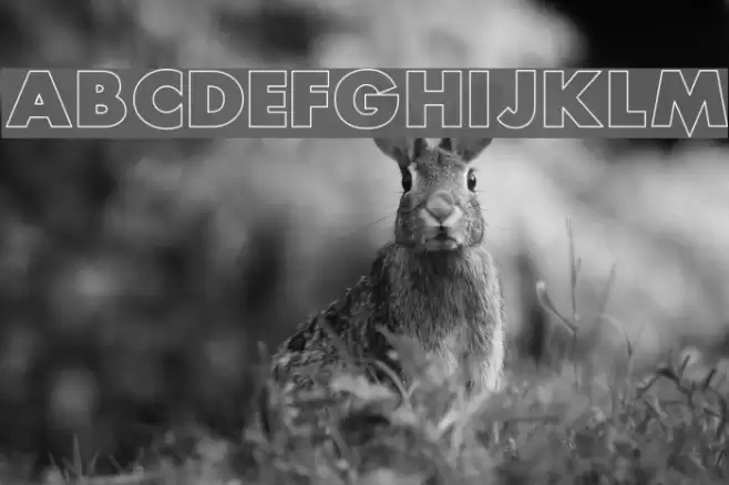 Scream alternative outlined Font examples