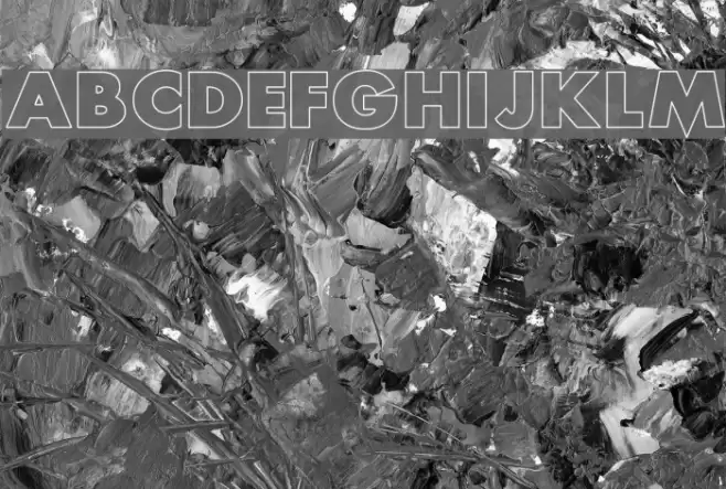 Scream alternative outlined Font examples