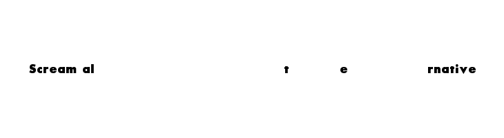 Scream alternative Font