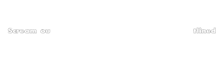 Scream outlined  Fuentes Gratis Descargar