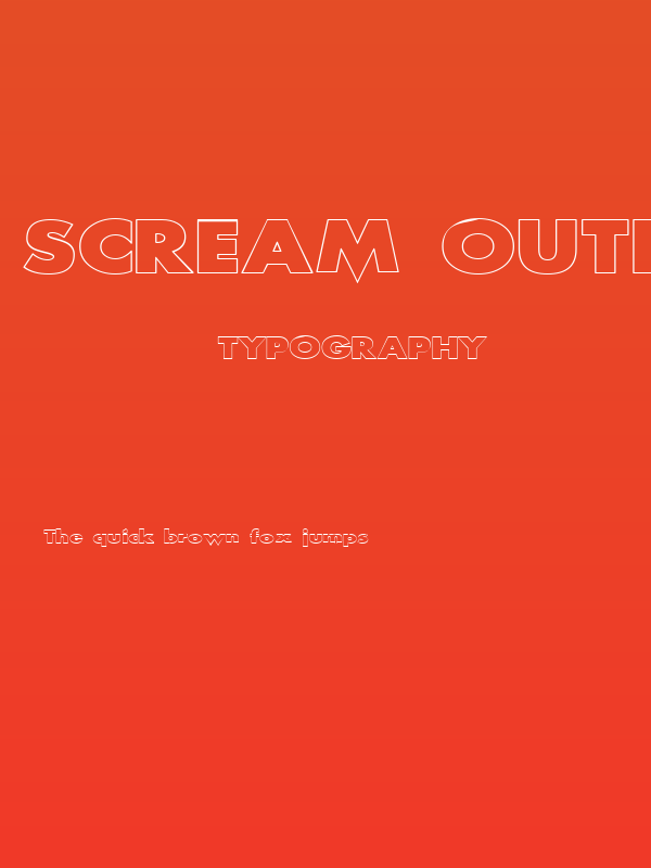 Scream outlined Poster