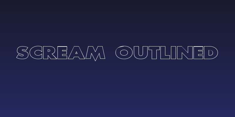 Scream outlined Social Header