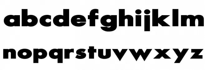 Scream Font LOWERCASE