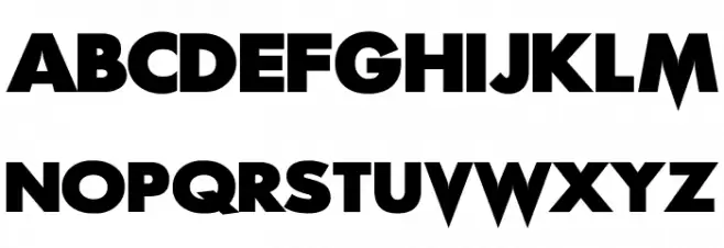 ScreamReal Font LOWERCASE