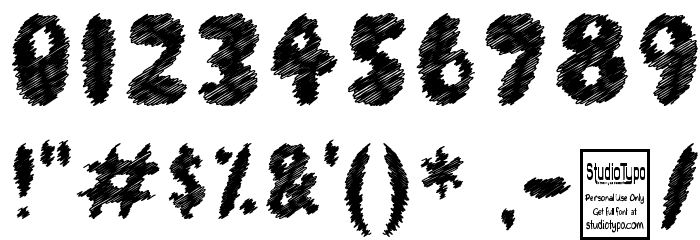Screamer Font OTHER CHARS