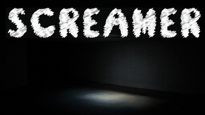 Screamer Font examples