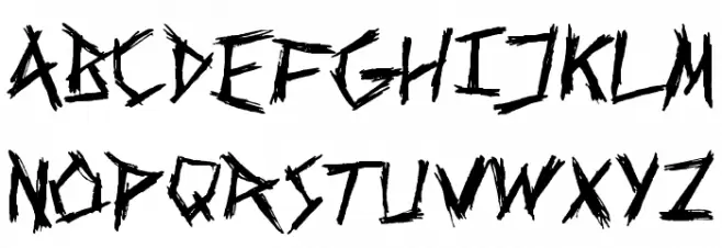Screaming Chocolate Guy Schriftart Groß
