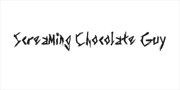 Screaming Chocolate Guy Logo