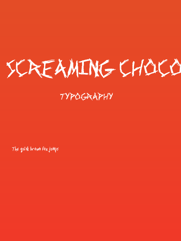 Screaming Chocolate Guy Poster