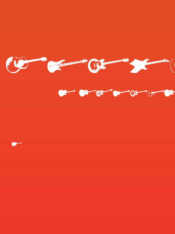 Screaming Guitar Poster