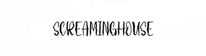 Screaming House  les polices de caractères gratuit télécharger