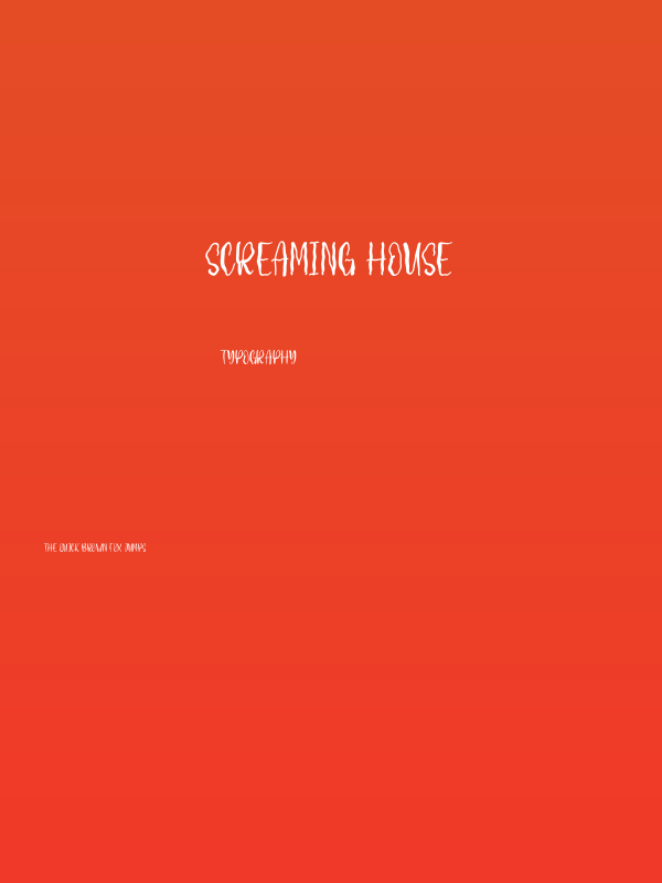 Screaming House Poster