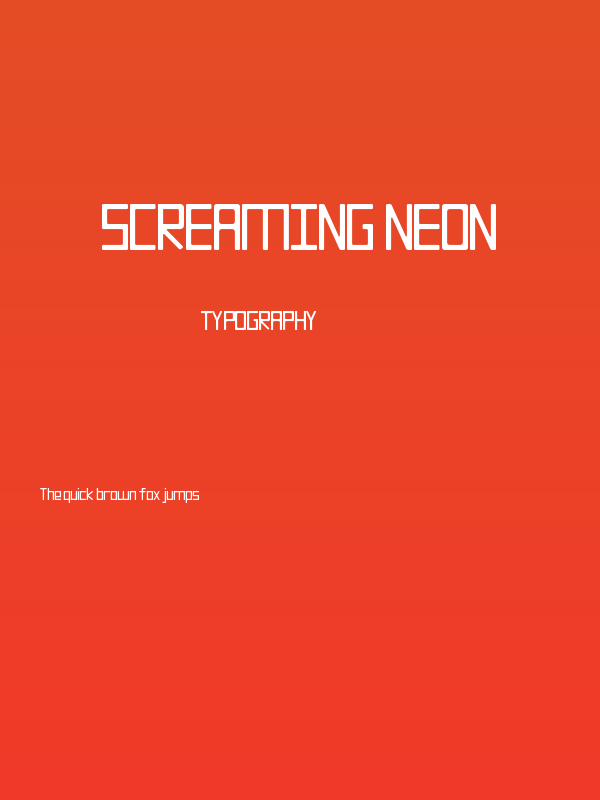 Screaming Neon Poster