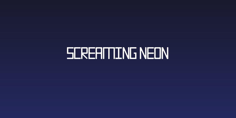 Screaming Neon Social Header