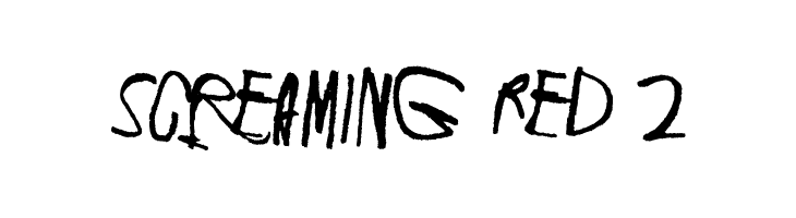 Screaming Red 2  les polices de caractères gratuit tlcharger