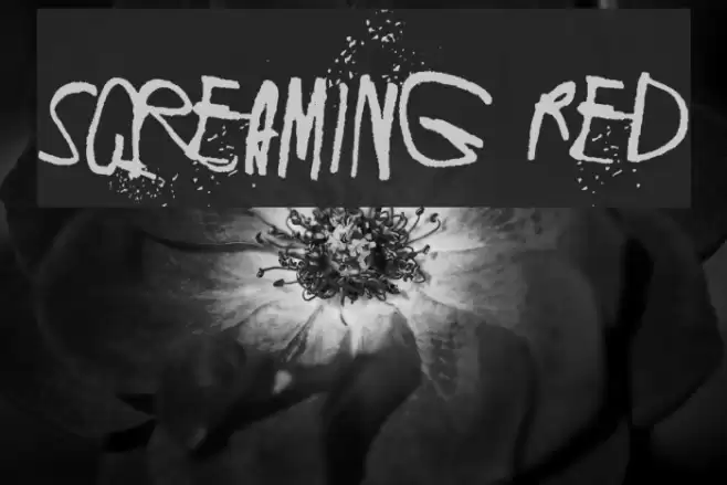 Screaming Red Font examples