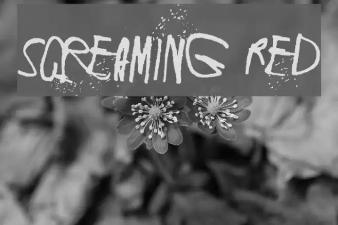 Screaming Red Font examples