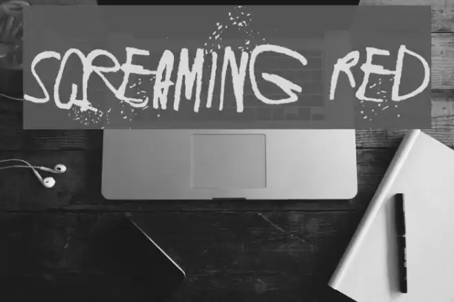 Screaming Red Font examples