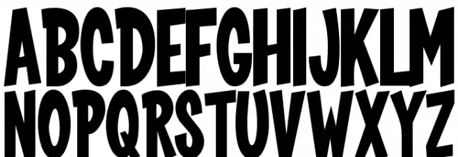 Screebie Schriftart Groß