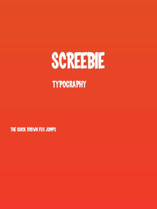 Screebie Poster