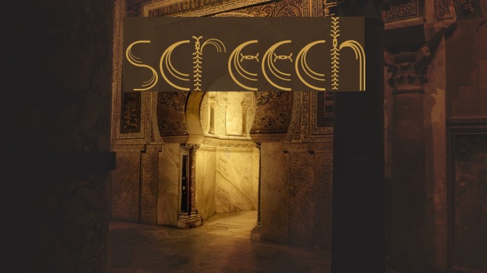 Screech Font examples