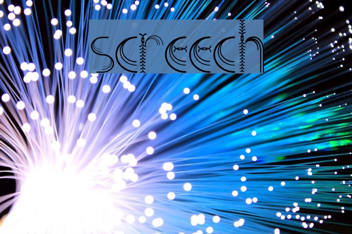 Screech Font examples