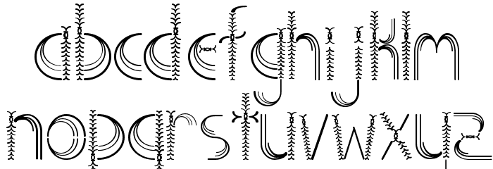 Screech Font LOWERCASE
