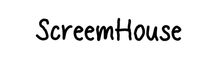 Screem House  baixar fontes gratis