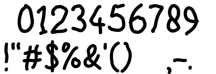 Screem House Font OTHER CHARS