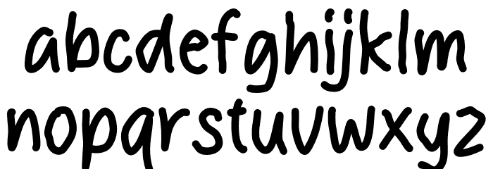 Screem House Font LOWERCASE