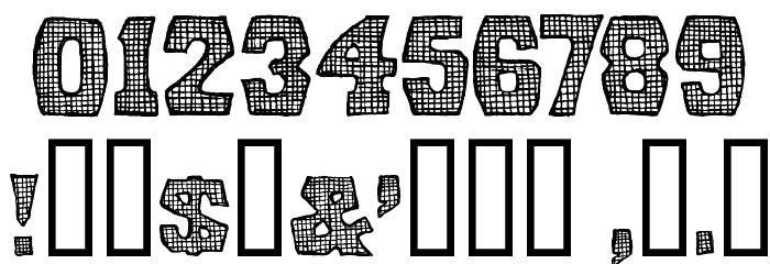Screen Door Regular Font OTHER CHARS