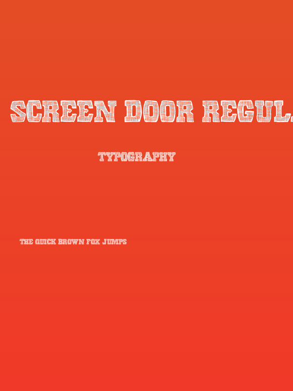 Screen Door Regular Poster