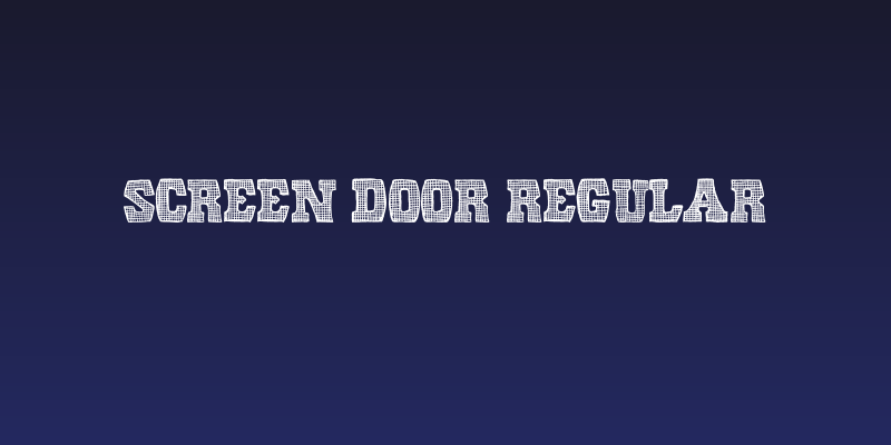 Screen Door Regular Social Header