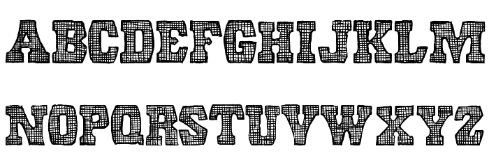 Screen Door Regular Font LOWERCASE