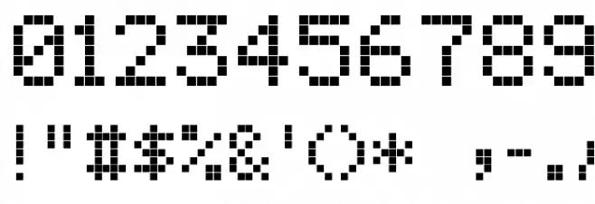 ScreenMatrix Font OTHER CHARS