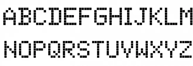 ScreenMatrix Fonte MAIÚSCULAS