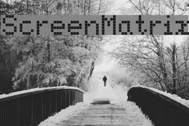 ScreenMatrix Font examples