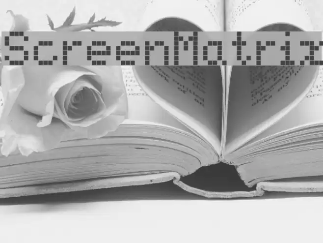 ScreenMatrix Font examples