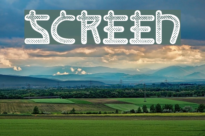 Screen Font examples