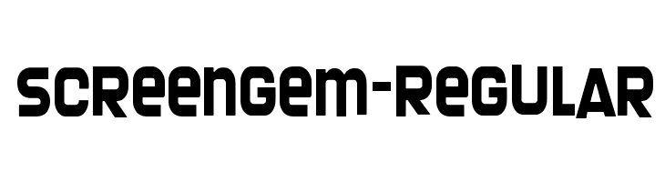 Screengem-Regular  免费字体下载