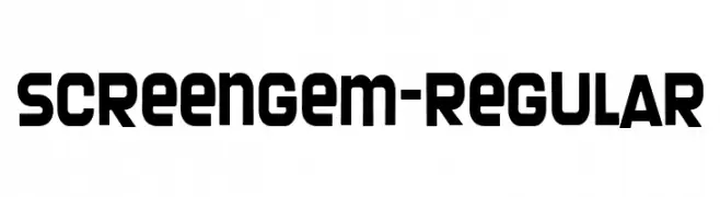 Screengem-Regular  नि: शुल्क फ़ॉन्ट्स डाउनलोड