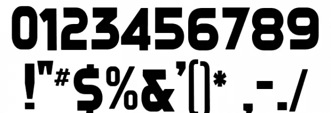 Screengem-Regular Font OTHER CHARS