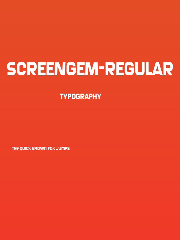 Screengem-Regular Poster