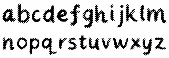 Screenprint Regular フォント 小文字