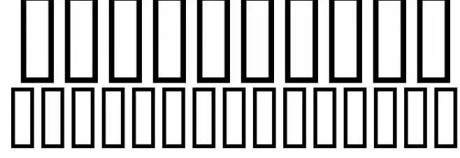 Screeplot Font OTHER CHARS